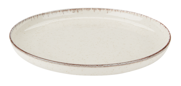 Assiette FERDUS Ø19 ou Ø27 porcelaine beige