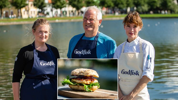 Familien Birkeland med fiskeburger