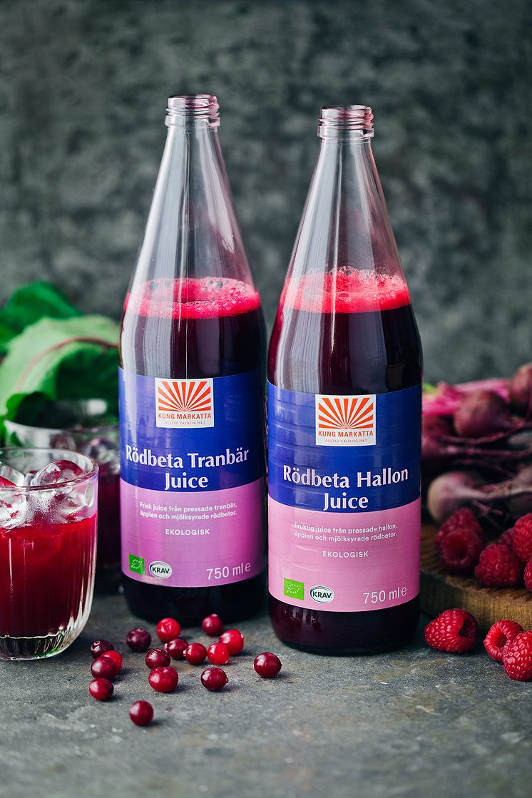 Kung Markatta Rödbeta Hallon & Tranbär Juice