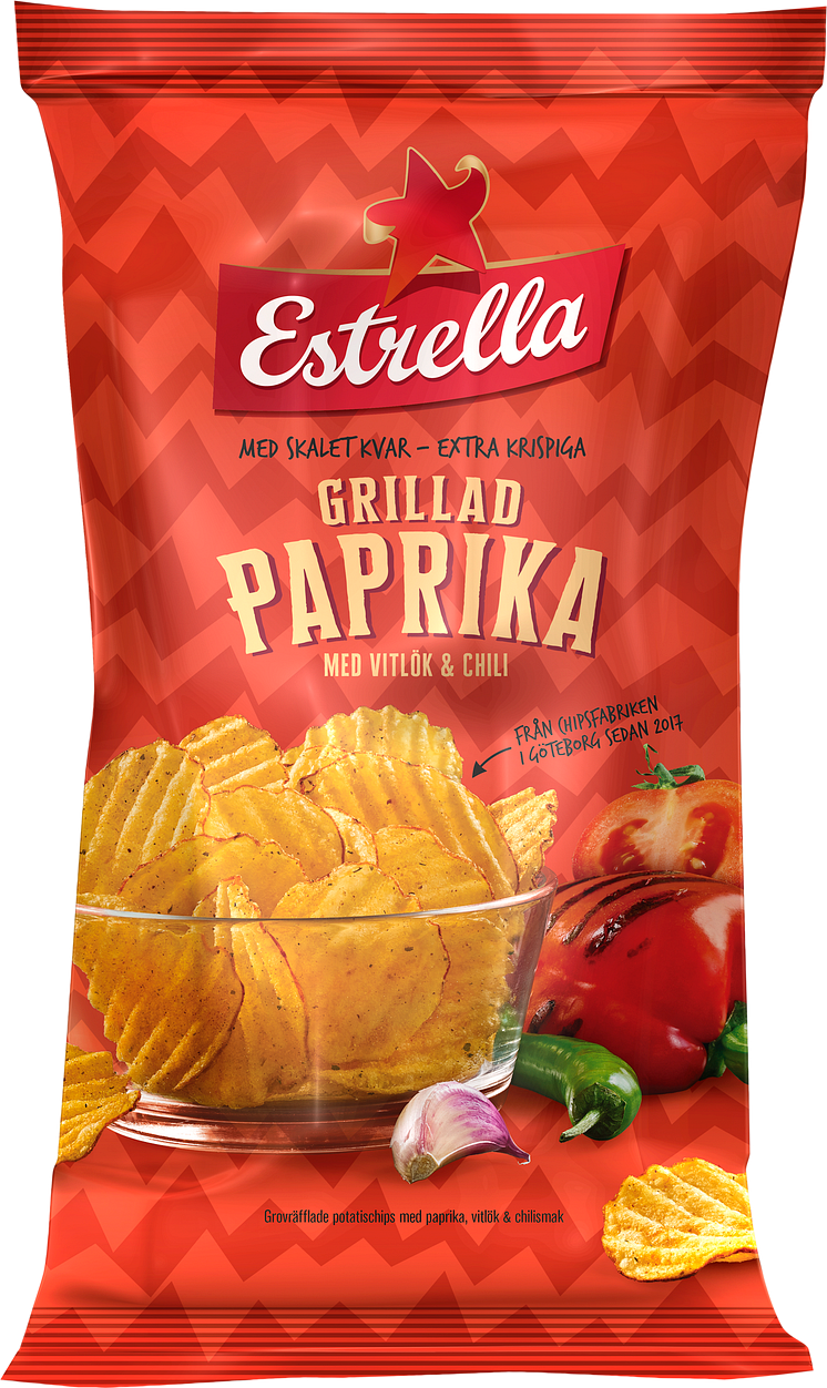 Packshot Grillad Paprika Estrella 275g