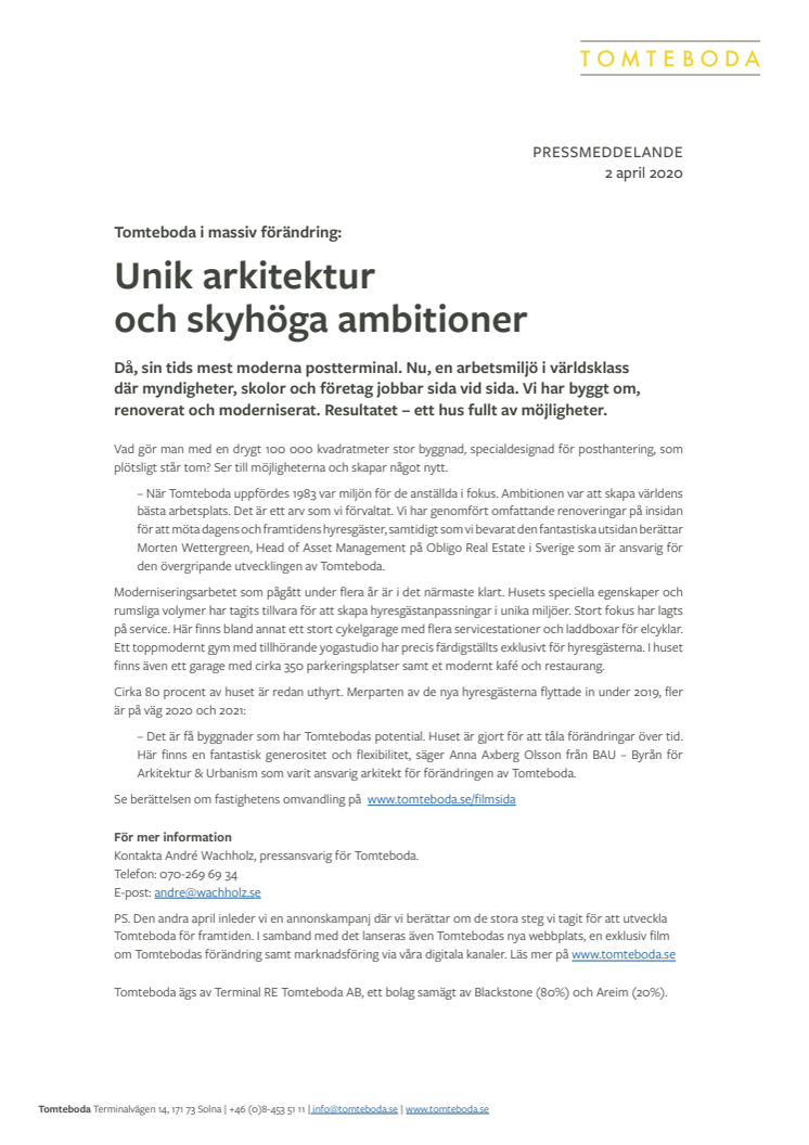 Unik arkitektur och skyhöga ambitioner