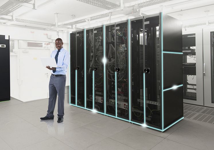 Man in data centre - hr