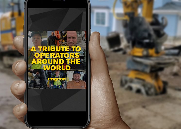 Videolla ”Engcon works” Engcon haluaa antaa tunnustusta työlle, jota kaivukoneenkuljettajat tekevät ympäri maailman.   