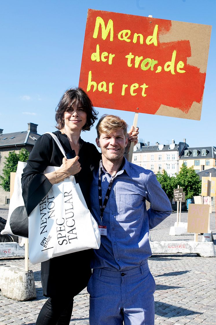 CPH STAGE 2018. Ellen Hillingsø og festivalleder Morten Krogh. Fotograf Frida Gregersen