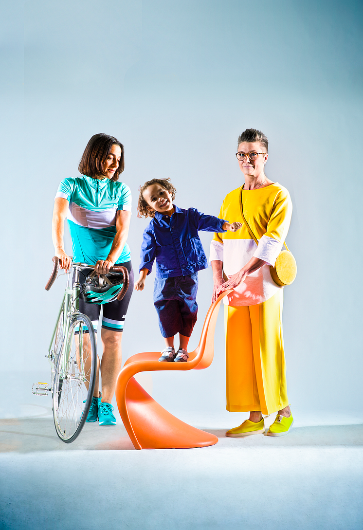 Magasinet. Möt familjen som älskar färg, god design och cykelsporten. 