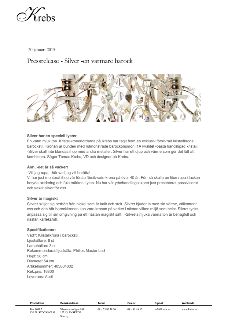 Silver -en varmare barock