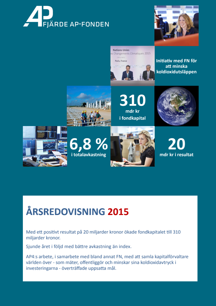 AP4 Årsredovisning 2015