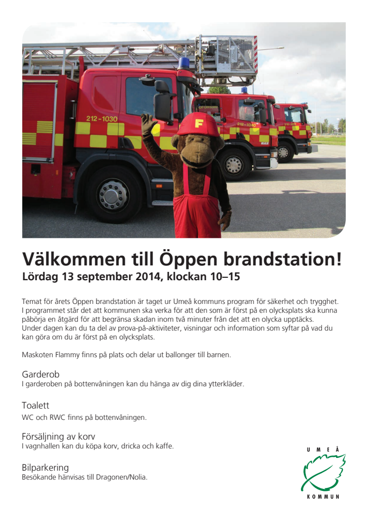 Välkommen till Öppen brandstation