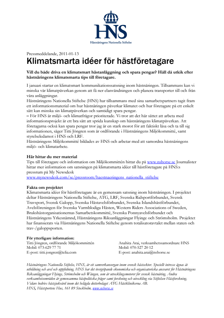 Klimatsmarta idéer för hästföretagare