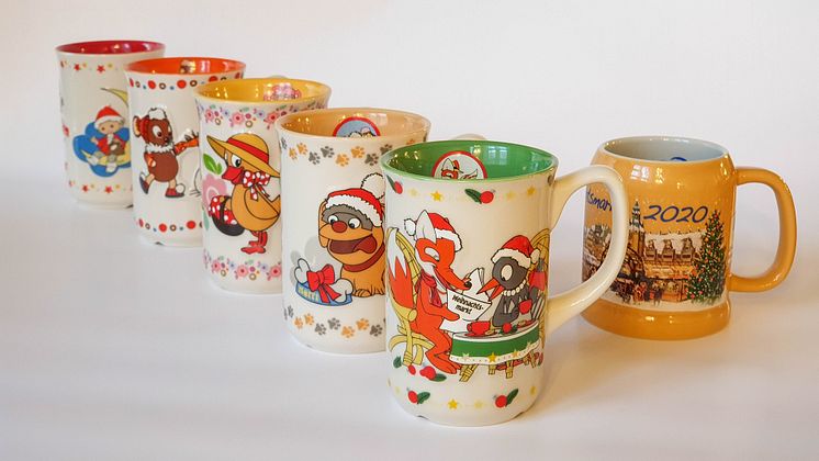 Leipziger Weihnachtsmarkt: Serie der Sandmännchen-Tassen