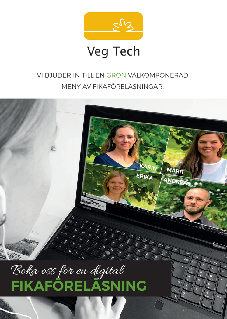 Dags för en fika? - Veg Tech bjuder in till kunskapshöjande fikaföreläsningar