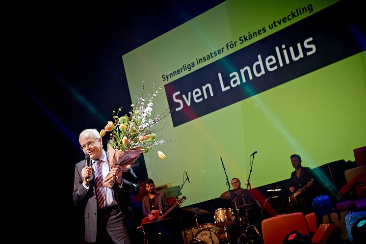 Sven Landelius prisad för insatser för Skåne. Foto: Peter Brinch