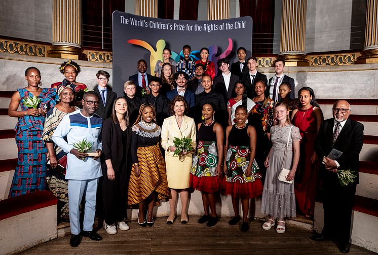 2022 World's Children's Prize-ceremonin för Årtiondets barnrättshjälte