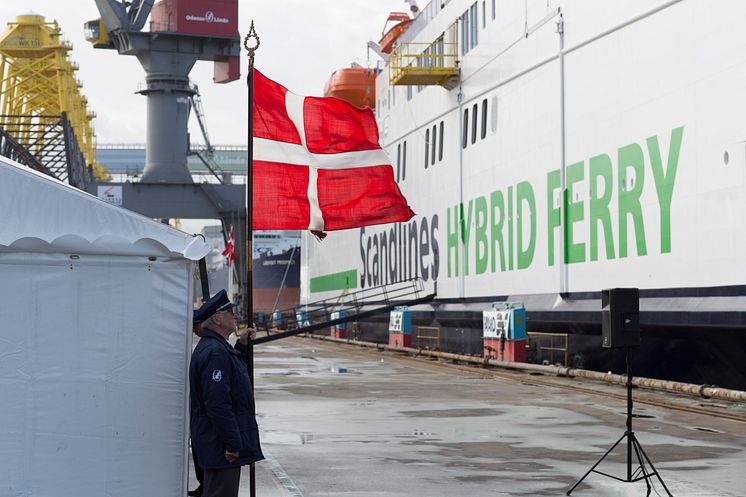 Taufe der "Copenhagen" am 28. Oktober 2016 in der Werft FAYARD auf Fünen  