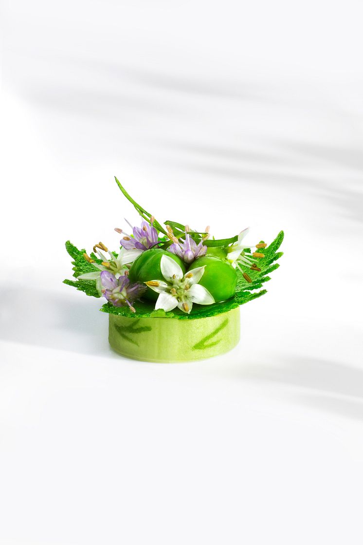 Bocuse D'or Europe 2020 Krispigt ärtblad 