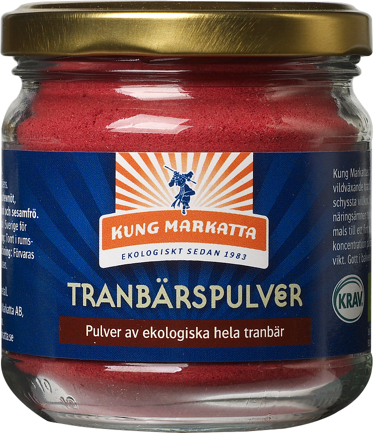 Kung Markatta Tranbärspulver.