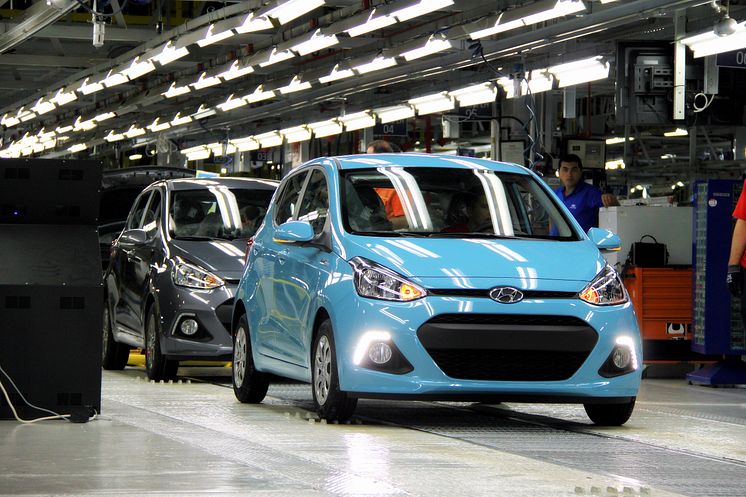 produktionssstart av nya Hyundai i10 i Turkiet