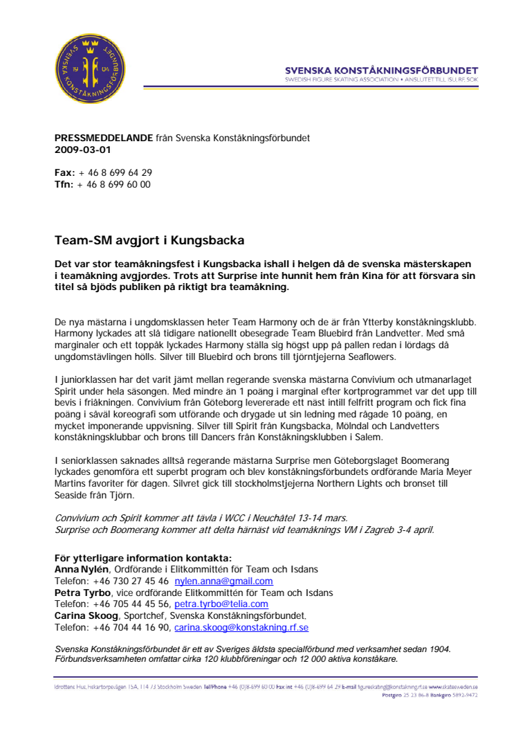 Team-SM avgjort i Kungsbacka 