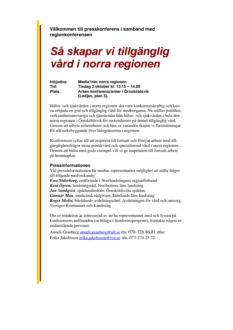Så skapar vi tillgänglig vård i norra regionen