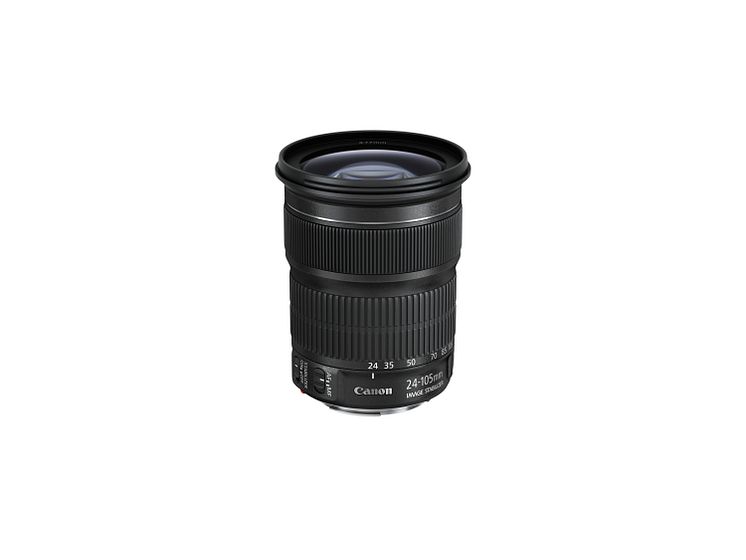 EF 24-105mm f3.5-5.6 IS STM Slant with cap