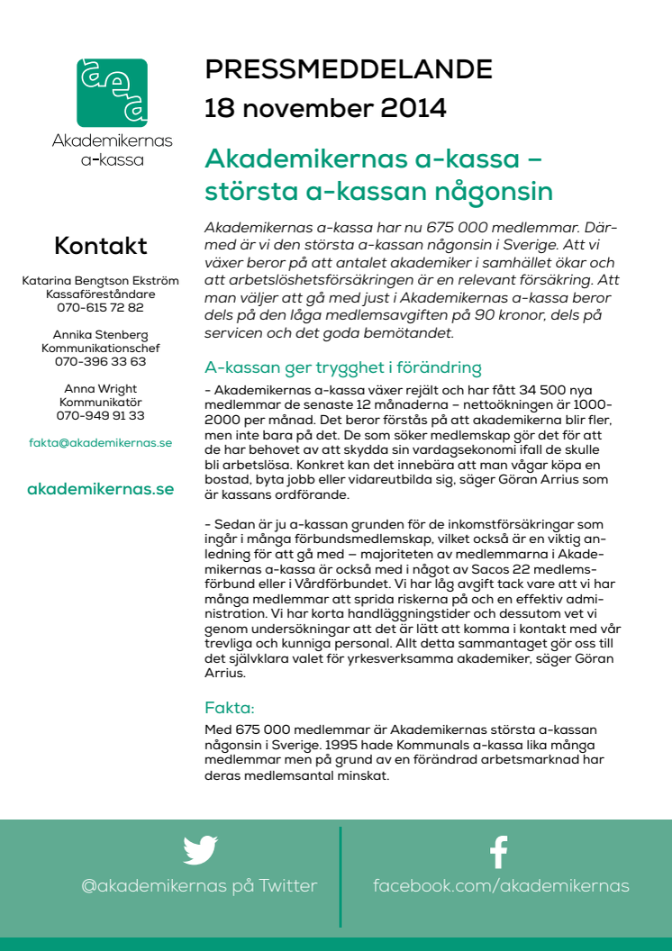 Akademikernas a-kassa – största a-kassan någonsin