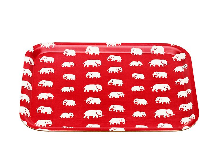 Svenskt Tenn - bricka med elefant-tryck (högupplöst)