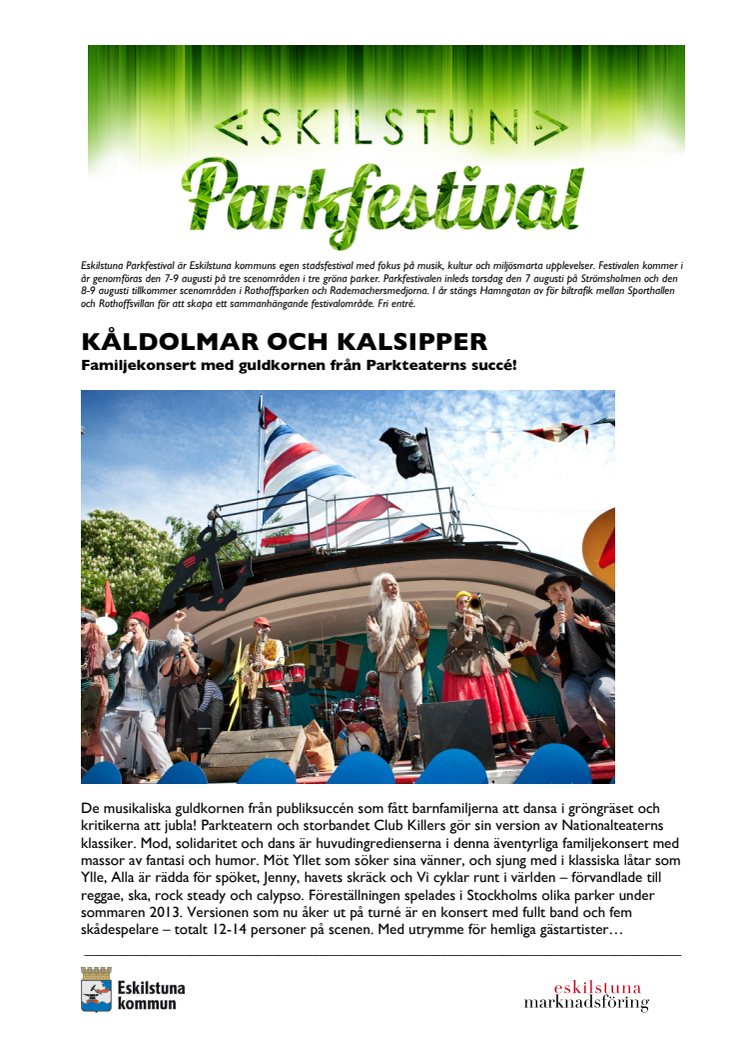 Kåldolmar och kalsipper med Club Killers till Eskilstuna