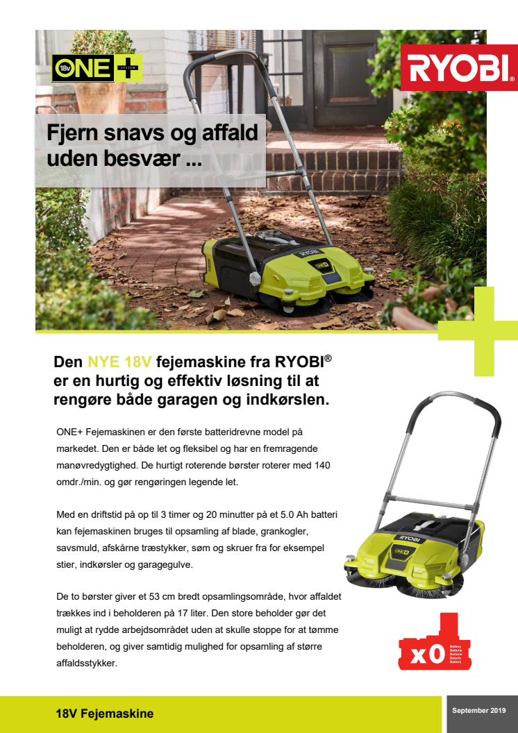 Fjern snavs og affald uden besvær ... 