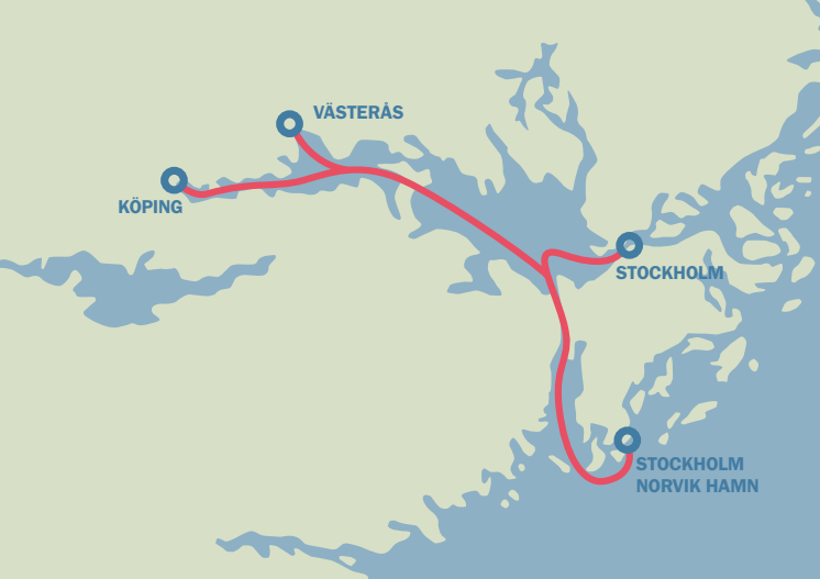 Mälarpendeln - Bild från Stockholms Hamnar - Högupplöst