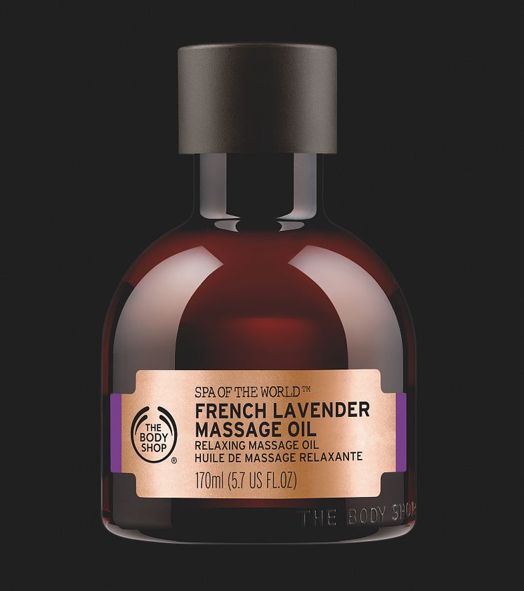 French Lavender Massage Oil (Black)