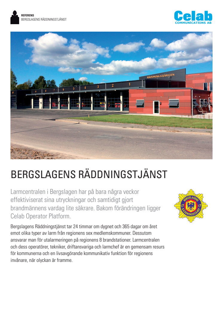 Så har Bergslagens Räddningstjänst säkrat och effektiviserat regionens utalarmering