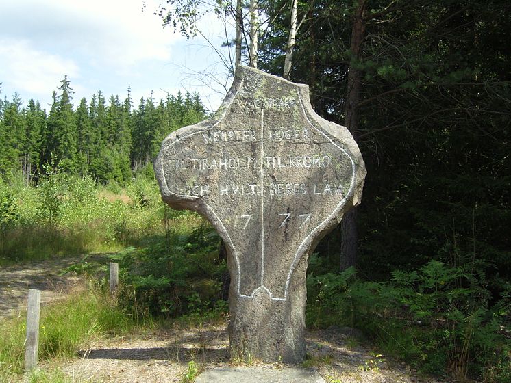 Halland - vägvisaren utanför Unnaryd, Hylte