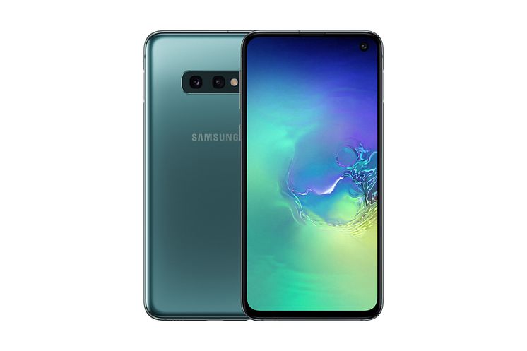 Galaxy S10e_front_back_green