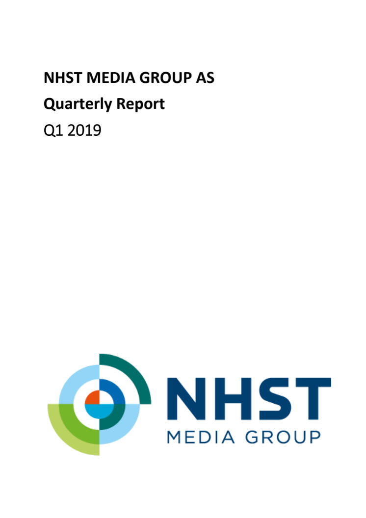 NHST Media Group - Quarterly Report 1st quarter 2019