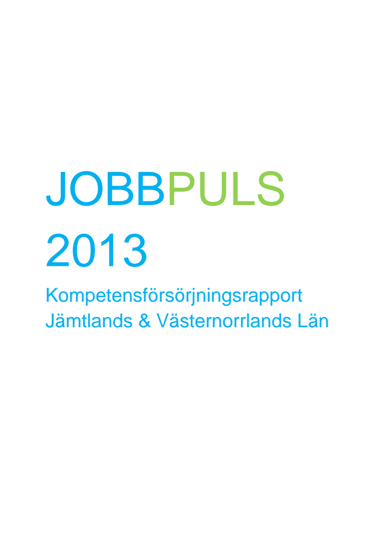 Jobbpuls 2013