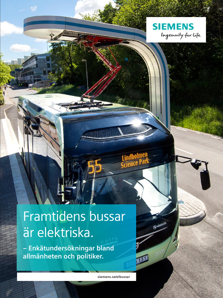 Framtidens bussar är elektriska - rapport om svenskars attityder till elbussar
