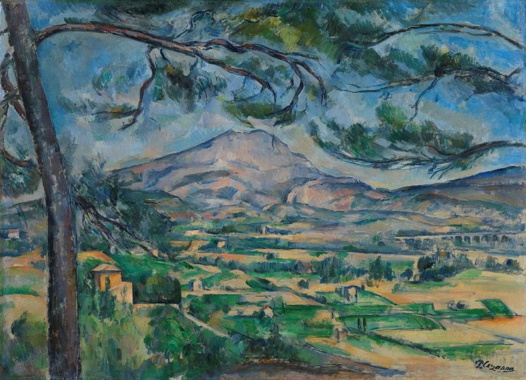 Paul Cézanne: Montagne Sainte-Victoire med stort furutre / Mont Sainte-Victoire with Large Pine (circa 1887), The Samuel Courtauld Trust, The Courtauld Gallery, London