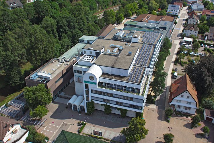 Hansgrohes hovedkontor med solcelletag