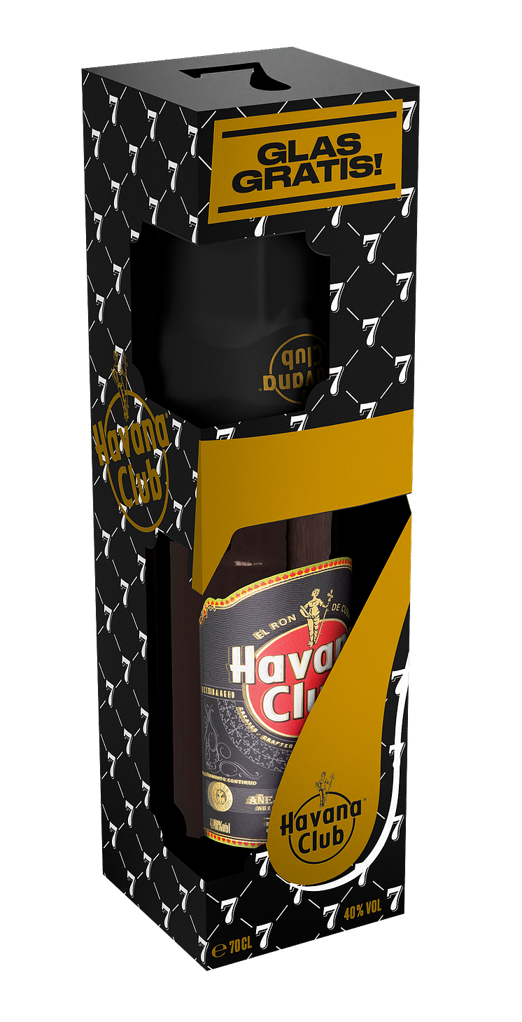 Havana Club 7 Jahre mit Glas