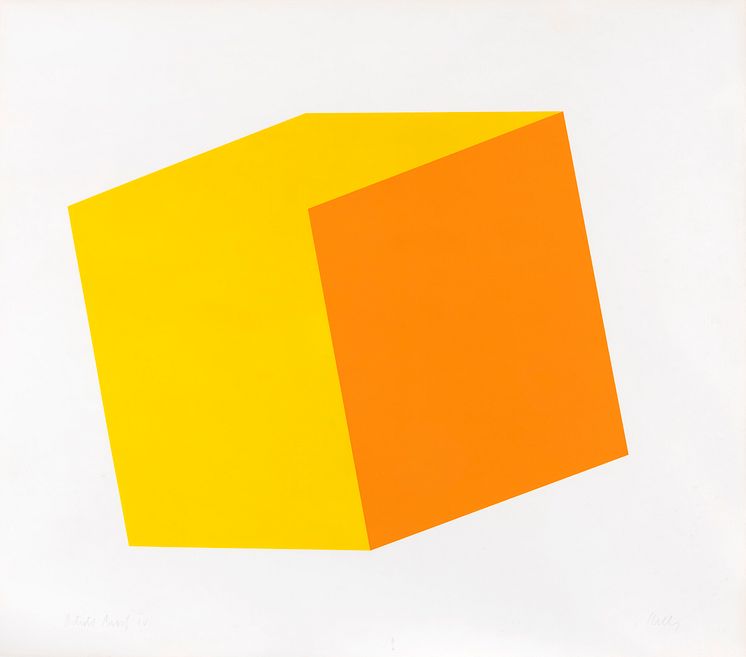 Ellsworth Kelly, Yellow/Orange, 1970. Litografi.