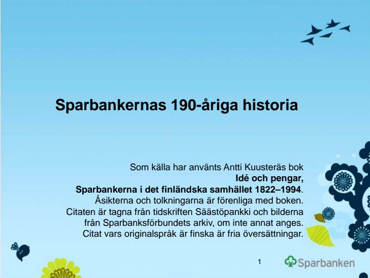 Sparbankgruppens historia