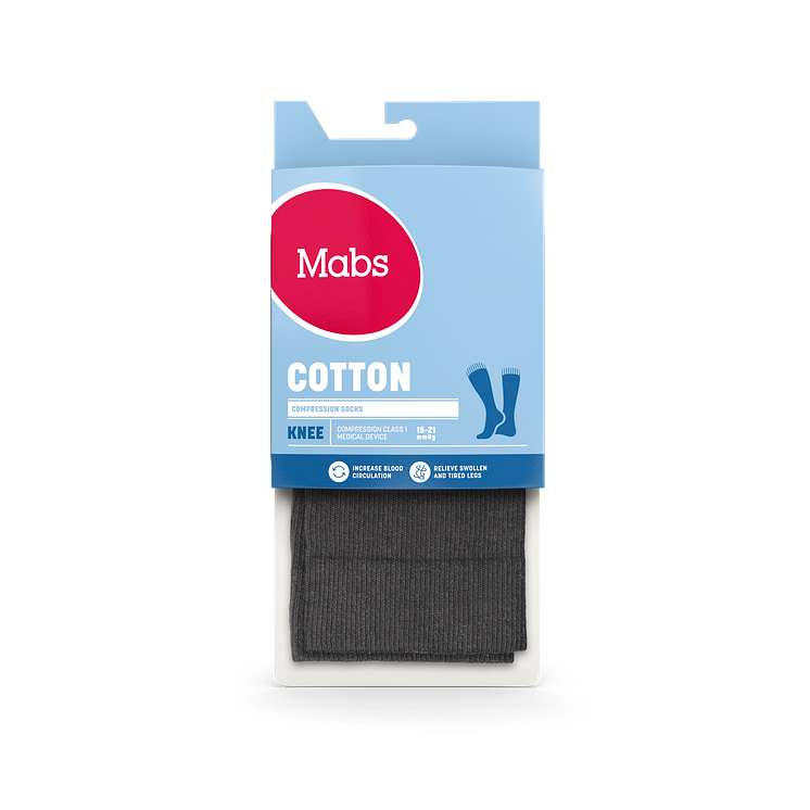 Mabs Cotton Knee Grey