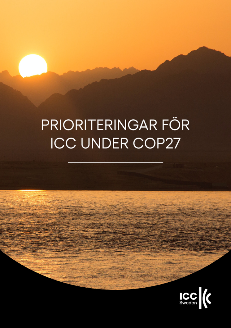 ICC:s prioriteringar under COP27