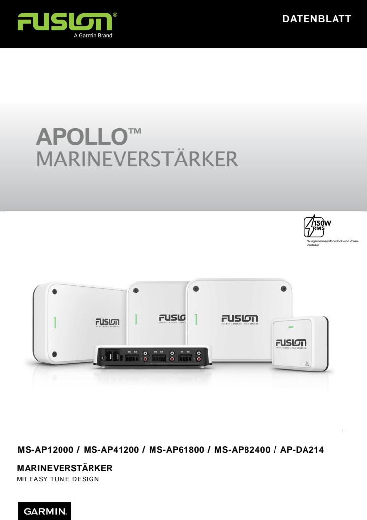 Datenblatt FUSION Apollo Verstärker