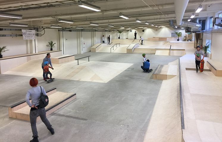 Halda skatehall. Foto: Thomas Mattsson