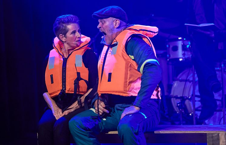  Fra '24 timer Musicals' i 2018 på Bremen Teater. Ulla Ankerstjerne og Lars Bom. 