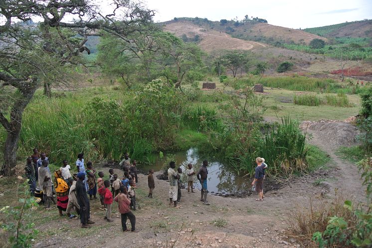 Dalen i området Karagwe i Tanzania.
