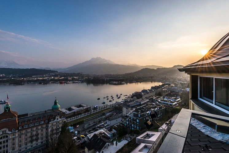 Aussicht vom Art Deco Hotel Montana, Luzern ©Art Deco Hotel Montana 