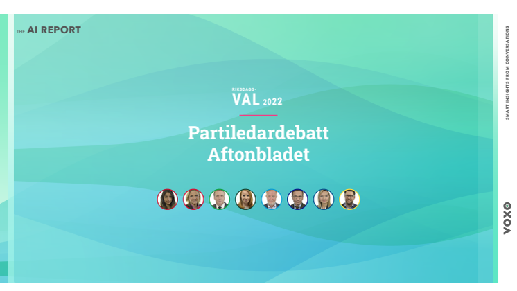 Partiledardebatt Aftonbladet, Val 2022 – The AI Report