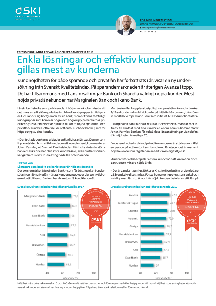 Enkla lösningar och effektiv kundsupport gillas mest av kunderna